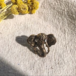 🍋 3/$25 boho elephant statement ring